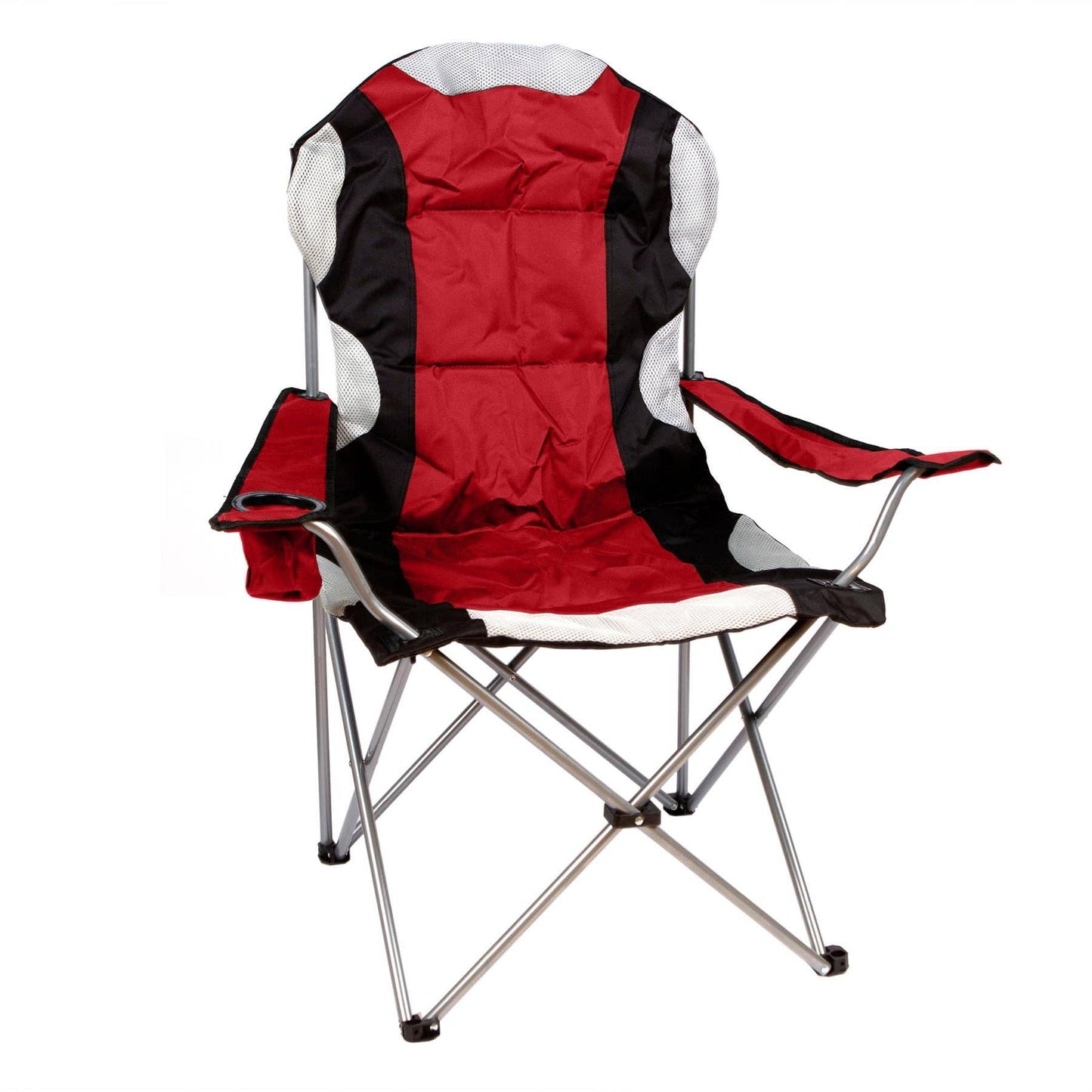 High Back Padded Camping Armchair - By Redwood: Green