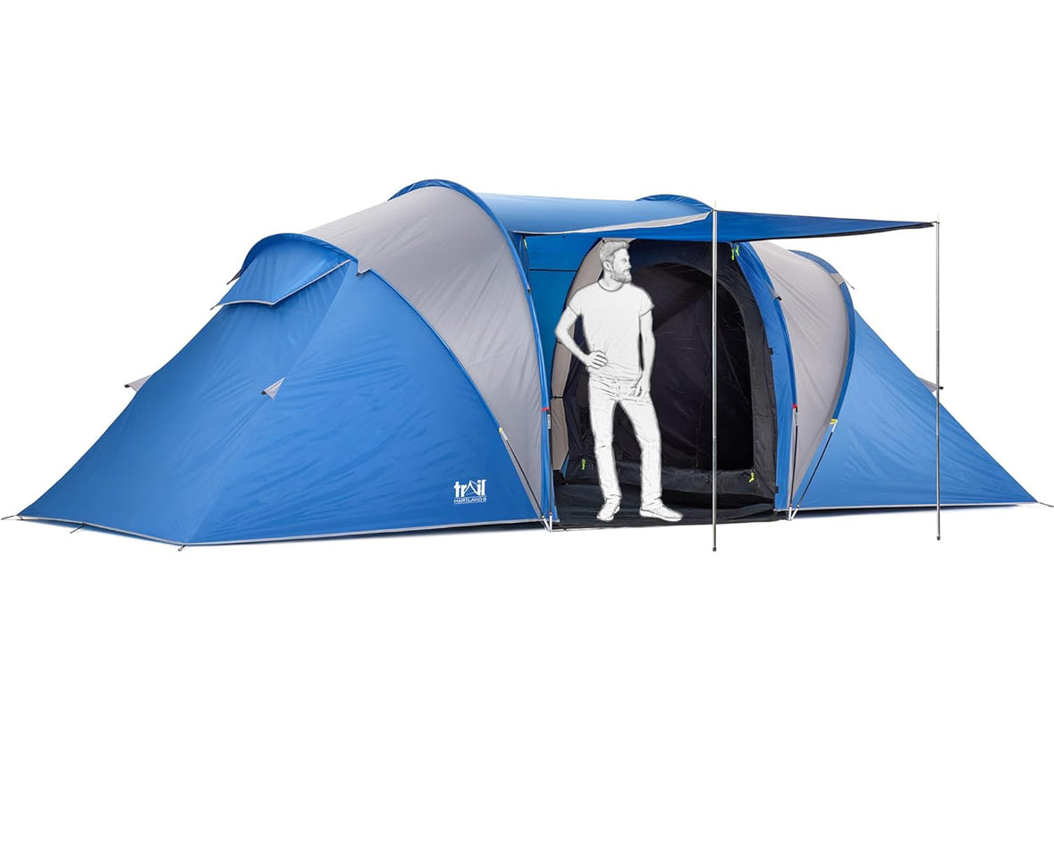 Trail Hartland XL 6 Man 2 Room Tent with Living Area